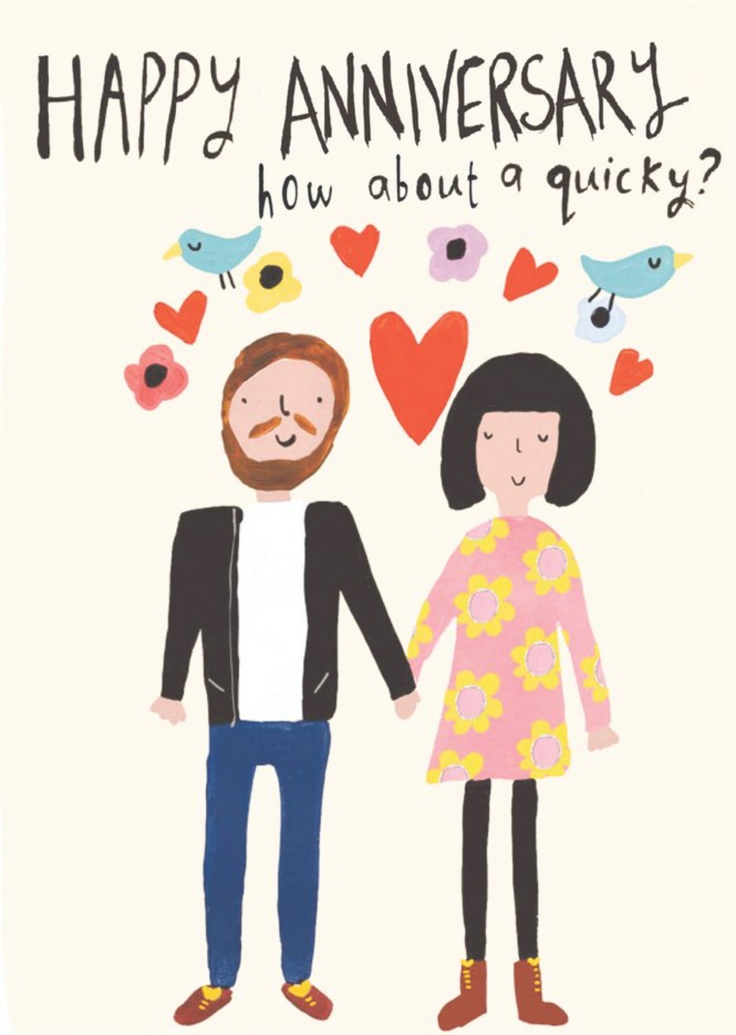Moonpig Cute Happy Anniversary How About A Quicky Card
