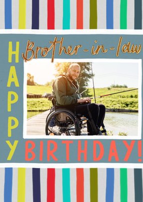 Happy Birthday Brother In Law Photo Upload Birthday Card