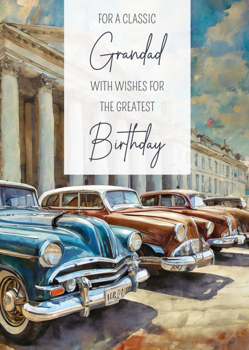 For A Classic Grandad Birthday Card