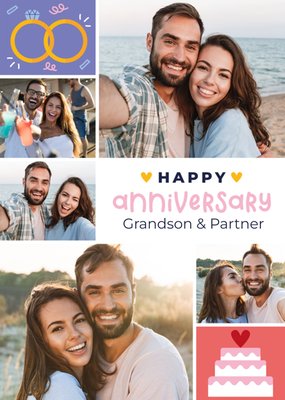 Happy Anniversary Photo Upload Card