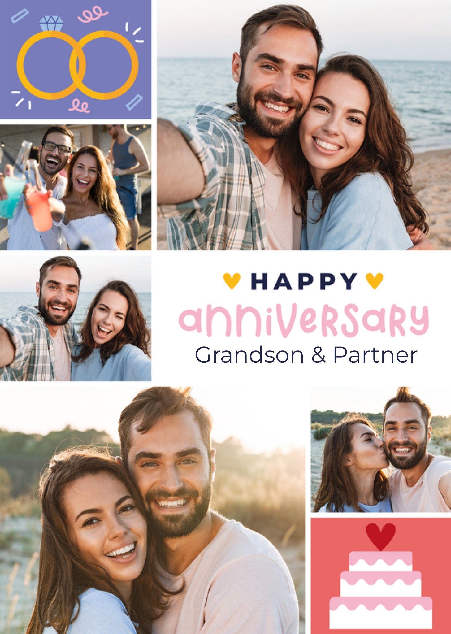 Moonpig Happy Anniversary Photo Upload Card