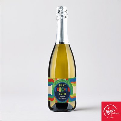 Virgin Wines Best Teacher Ever Personalised Prosecco 75cl