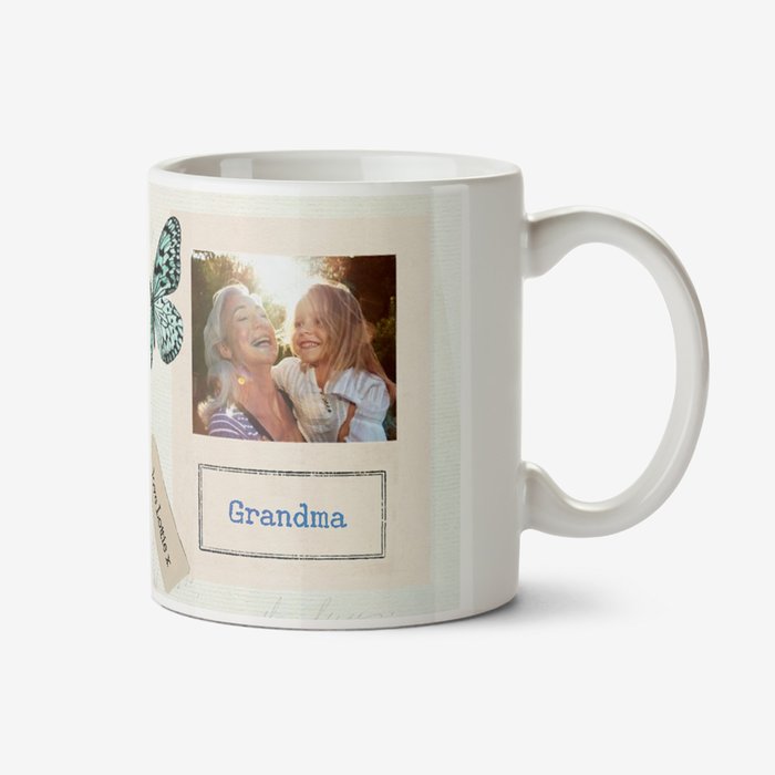 Vintage Collage Mother's Day Photo Upload Mug - Flowers