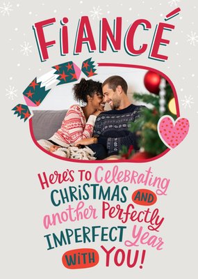 Perfectly Imperfect Photo Upload Fiance Christmas Card