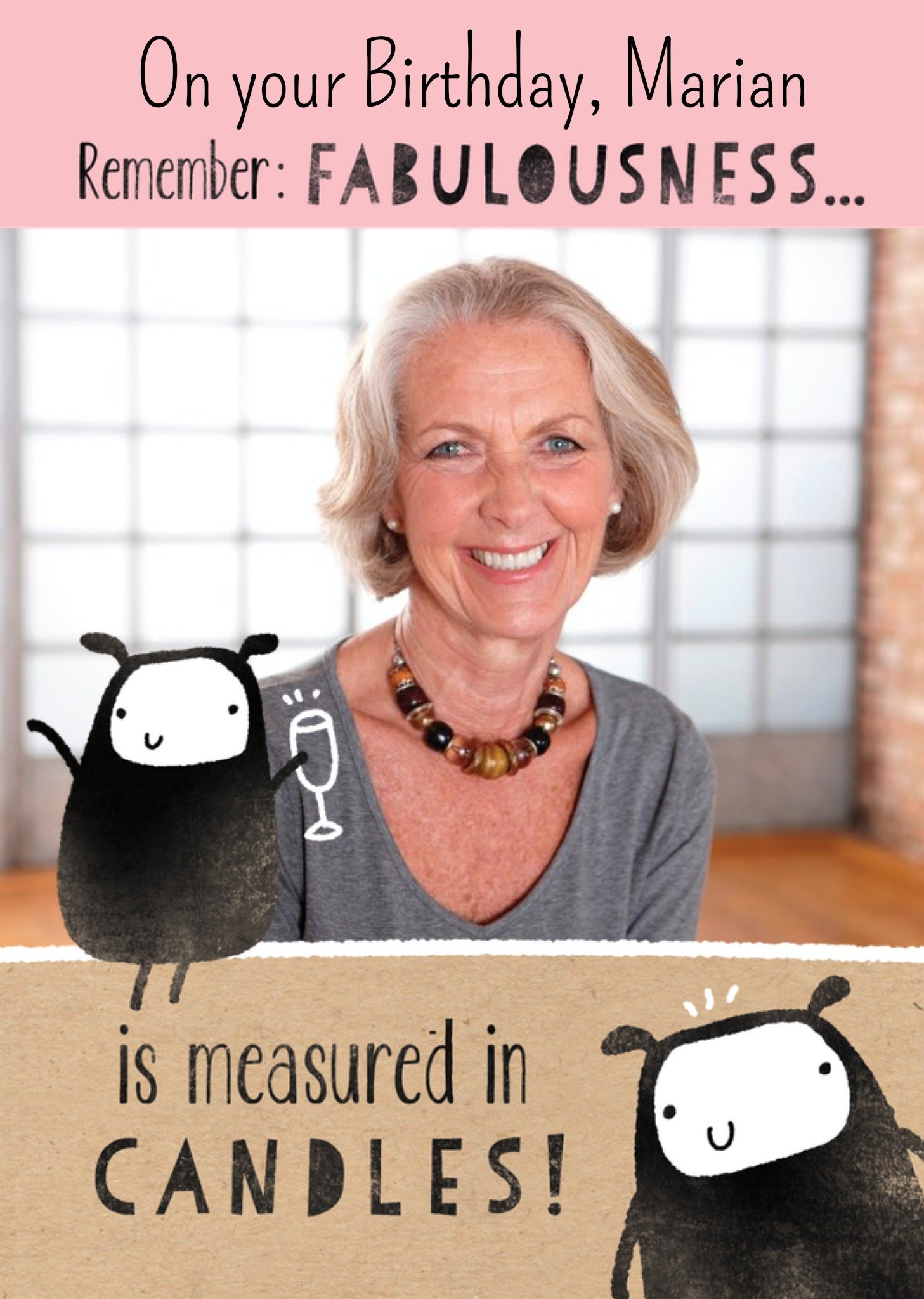 Moonpig Fabulousness Is Measured In Candles Photo Card