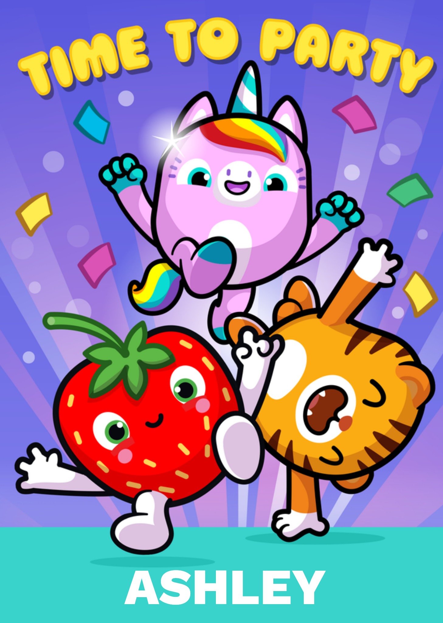 Moonpig Pinata Smashlings Time To Party Card