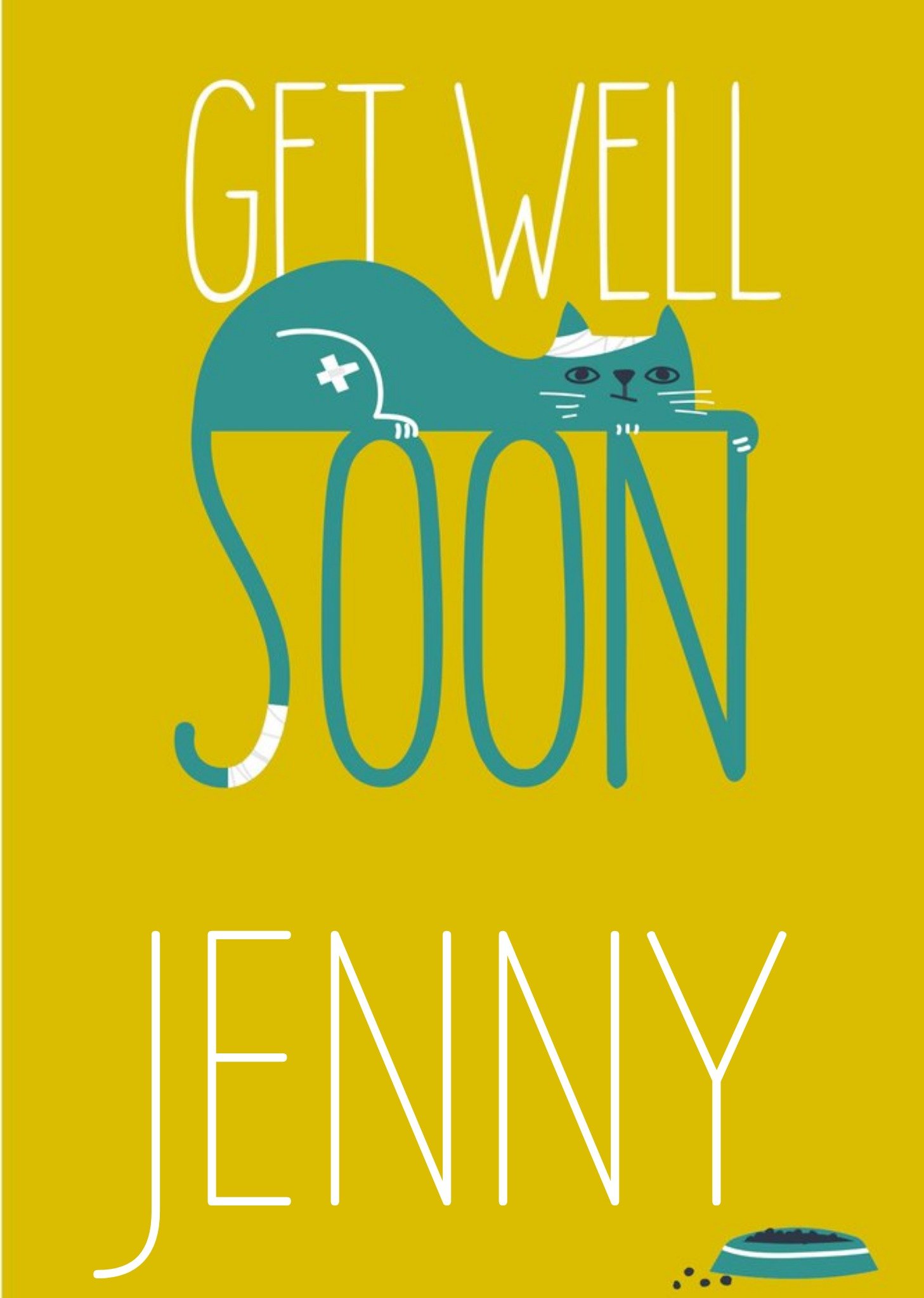 Moonpig Neil Clark Bright Illustration Get Well Card
