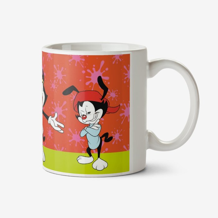 Animaniacs Characters Splat Background Mug