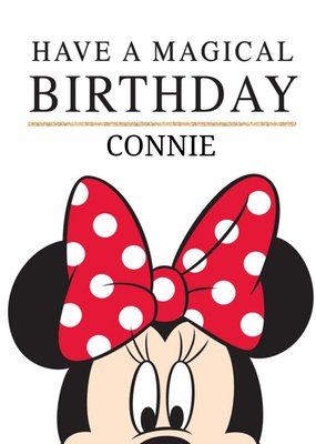 Minnie Mouse Birthday Card