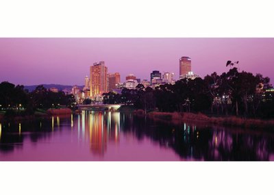 Adelaide Skyline Personalised Greetings Card