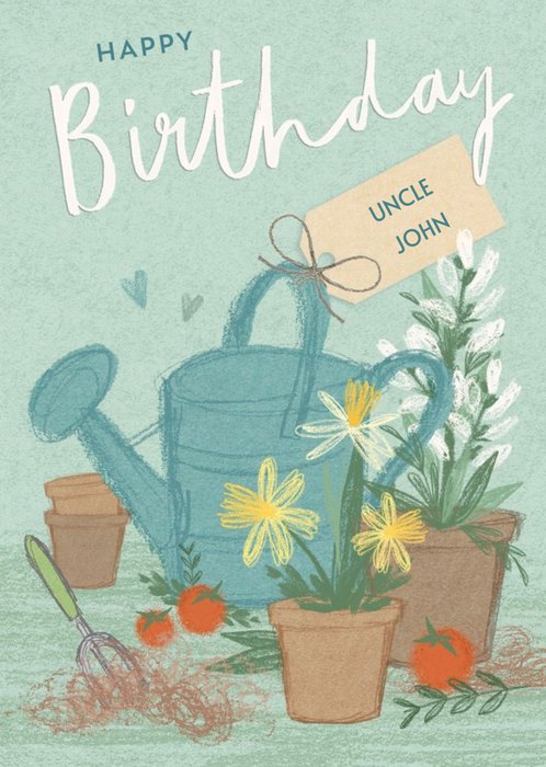 Floral Happy Birthday card