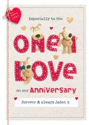 Boofle Especially To The One I Love Teddy Bears Anniversary Card