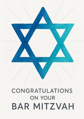 Congratulations On Your Bar Mitzvah Card