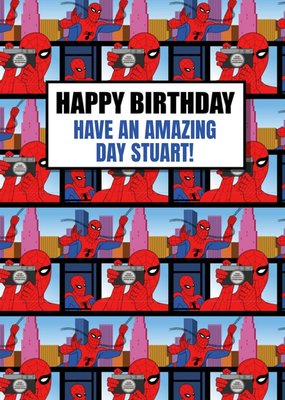 Marvel Spiderman Happy Birthday Have An Amazing Day Card