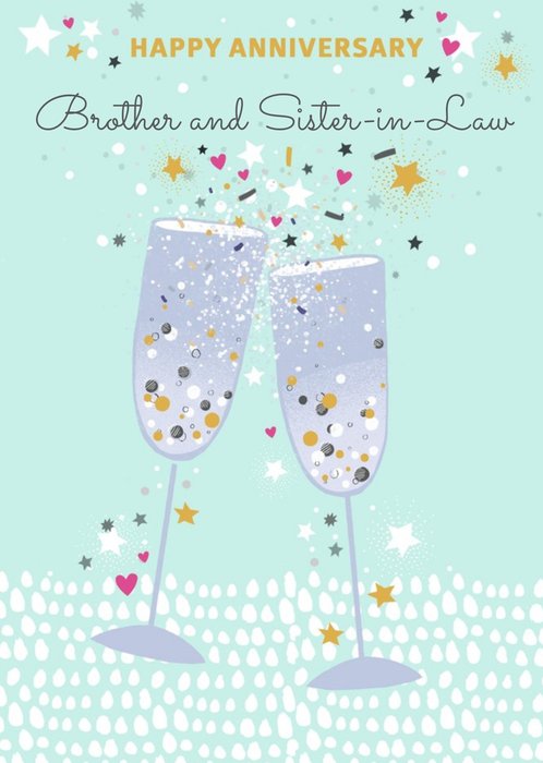 Paperlink Cute Glasses Patterns Anniversary Card