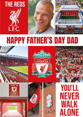 Liverpool Happy Fathers Day Dad Youll Never Walk alone Card