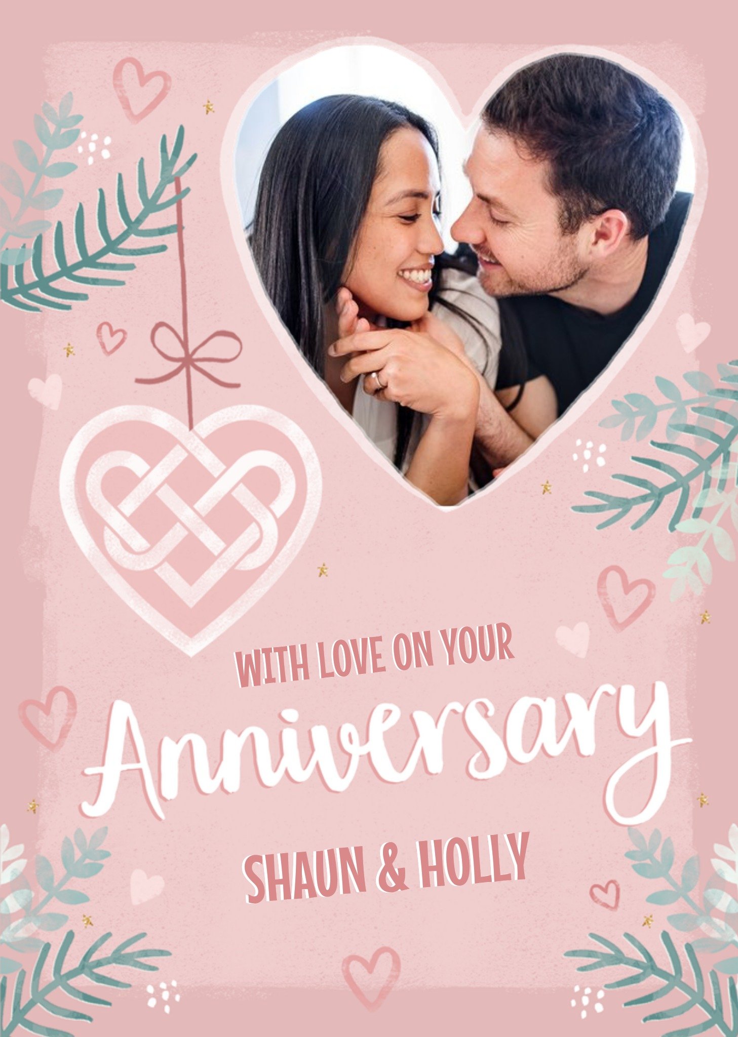 Moonpig Studio Sundae Wonder Wish With Love Anniversary Photo Upload Card