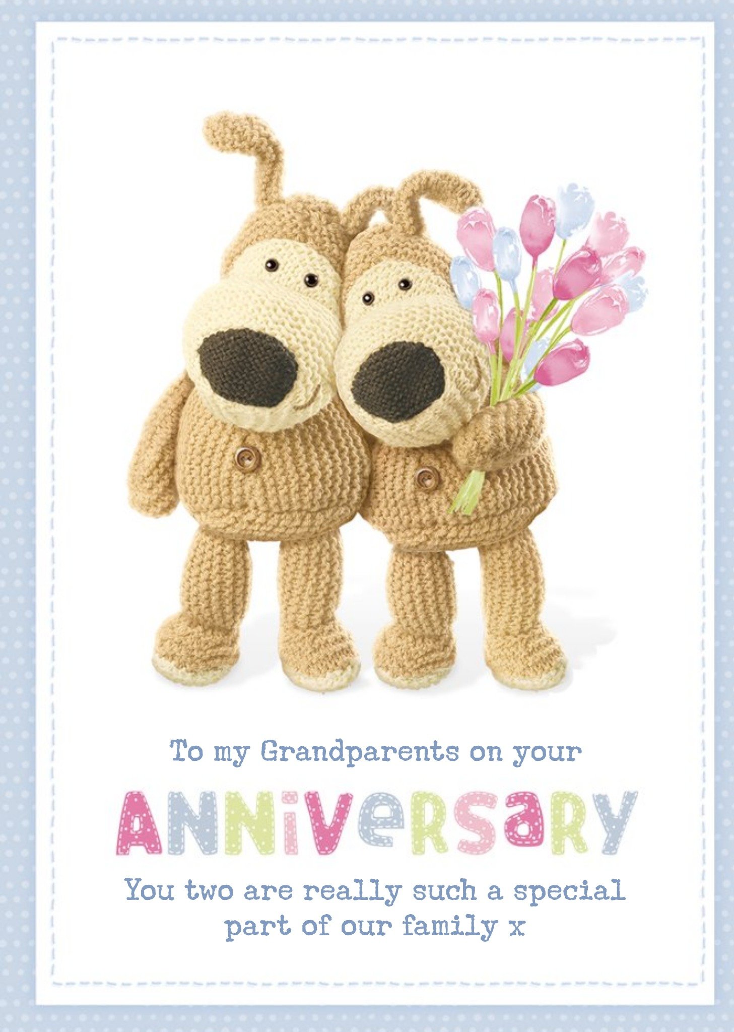 Boofle Cute Sentimental Grandparents Anniversary Card