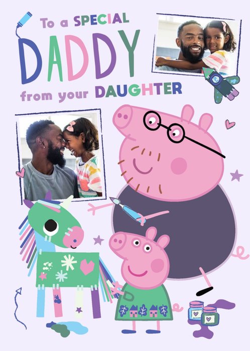 Peppa Pig Photo Upload Father's Day Card