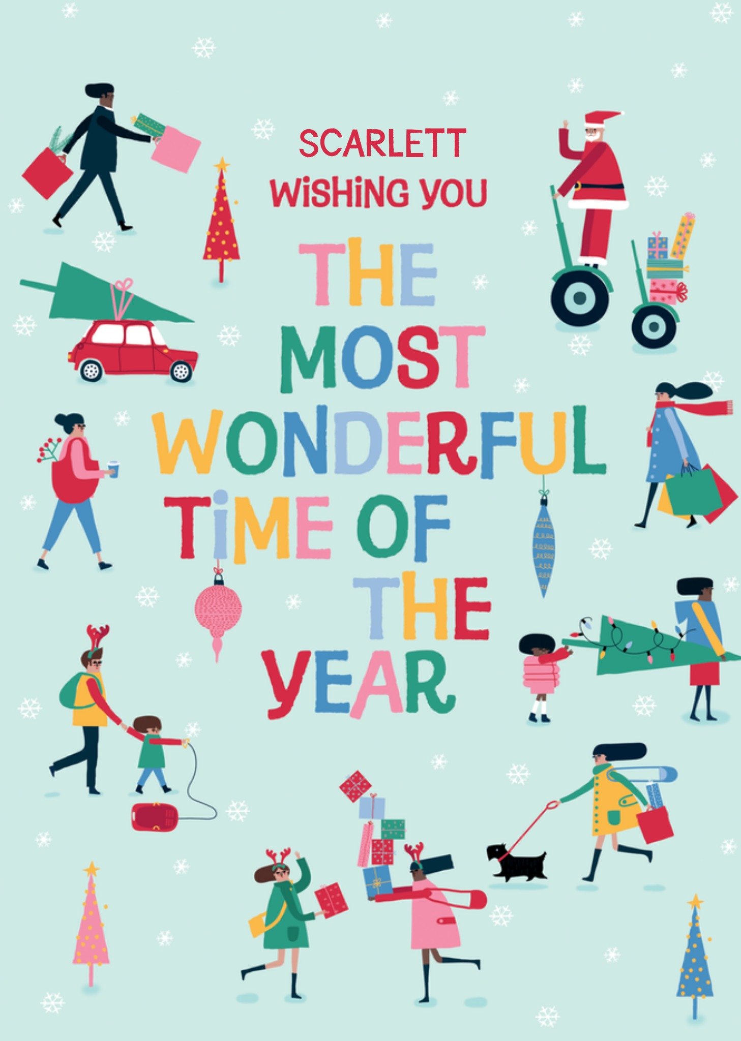 Moonpig The Most Wonderful Time Of The Year Christmas Card