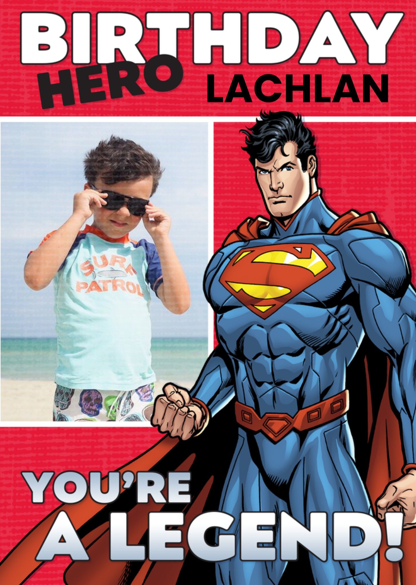 Other Superman You're A Legend Photo Birthday Card