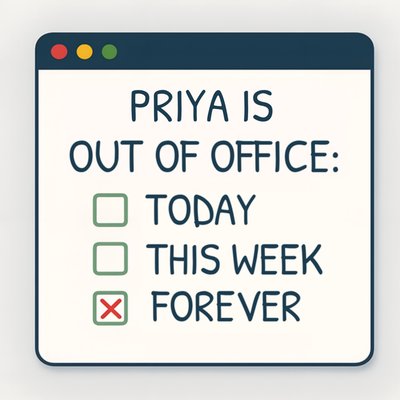 Out Of Office Forever Card