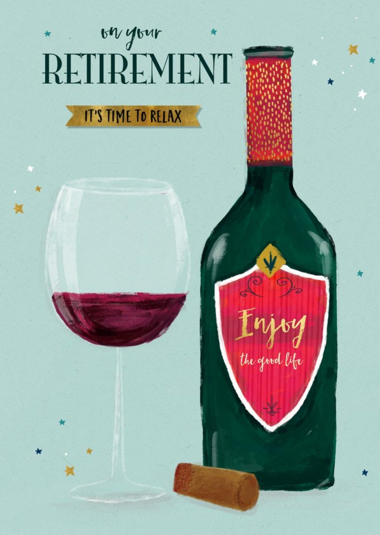 Moonpig Colette Barker Wine Retirement Card