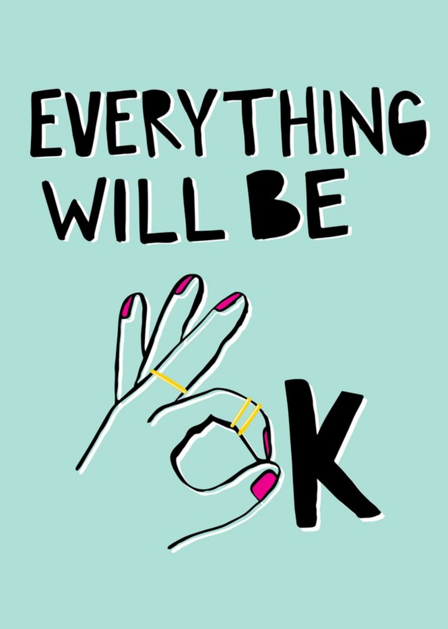 Moonpig Modern Everything Will Be Ok Card