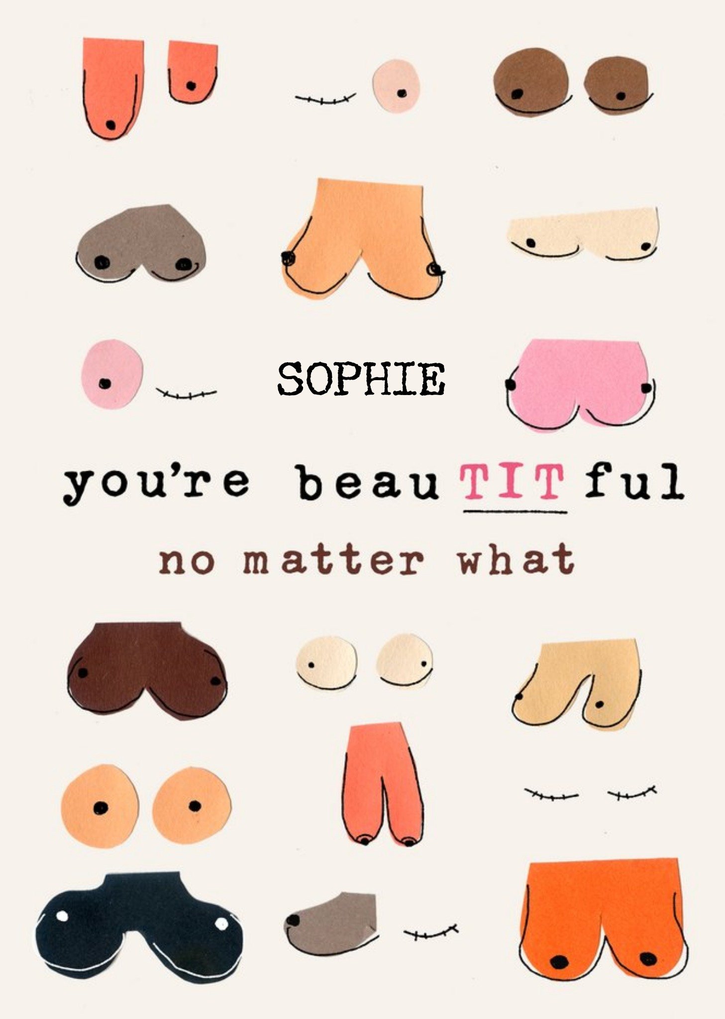Moonpig Double Take Beautitful No Matter What Thinking Of You Card