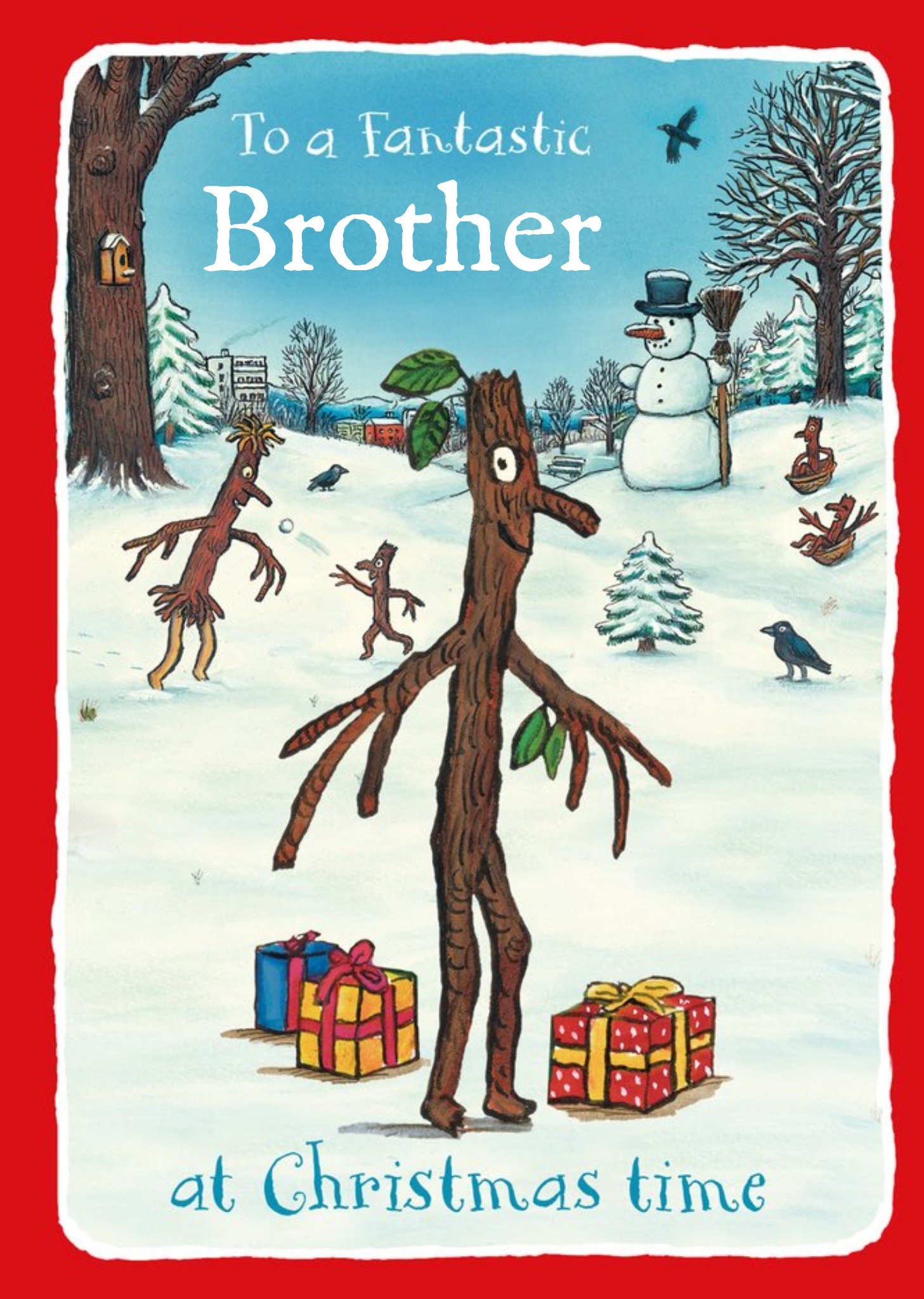 Moonpig Stick Man Fantastic Brother Christmas Card