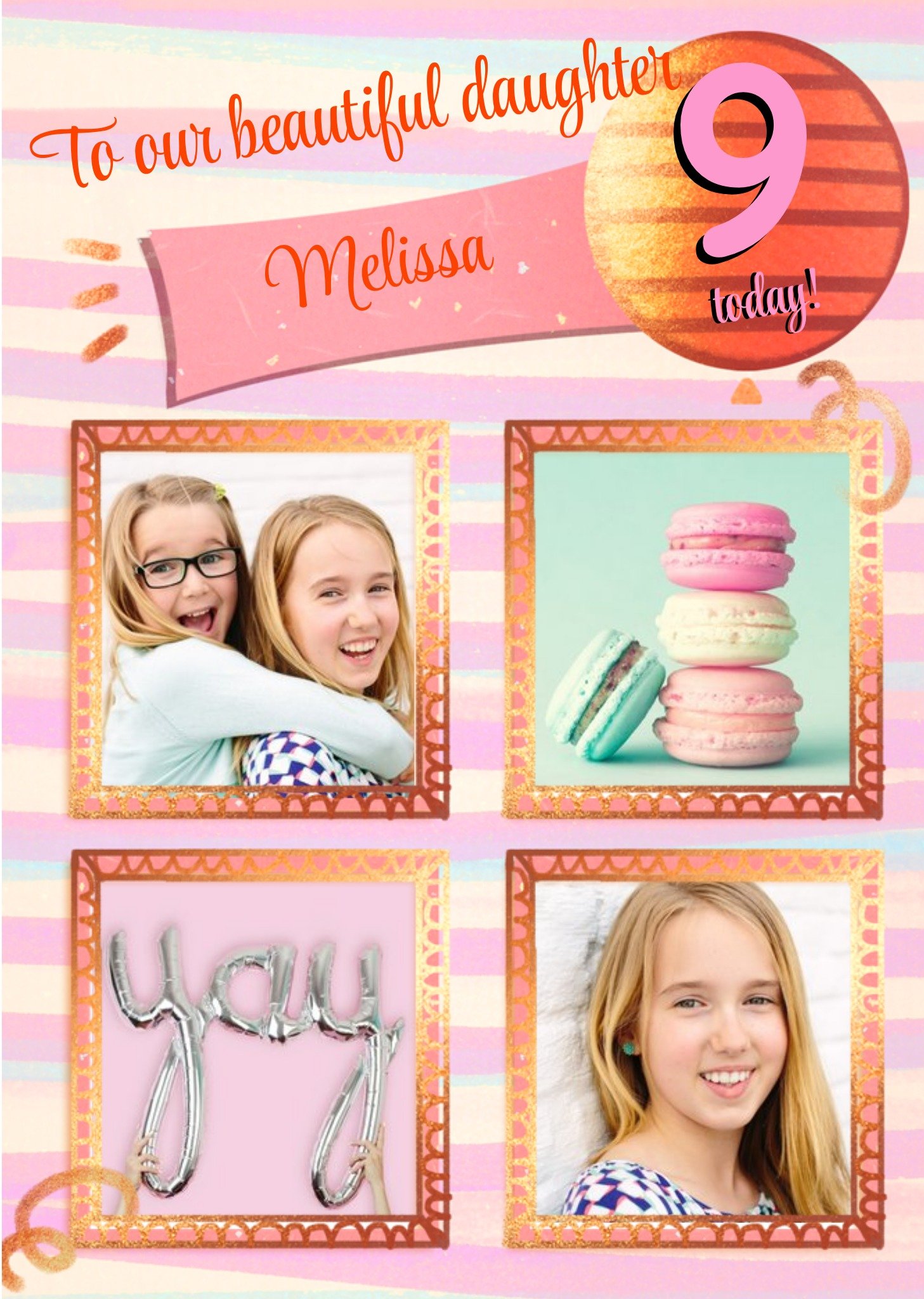 Moonpig To Our Beautiful Daughter Photo Upload Age Birthday Card