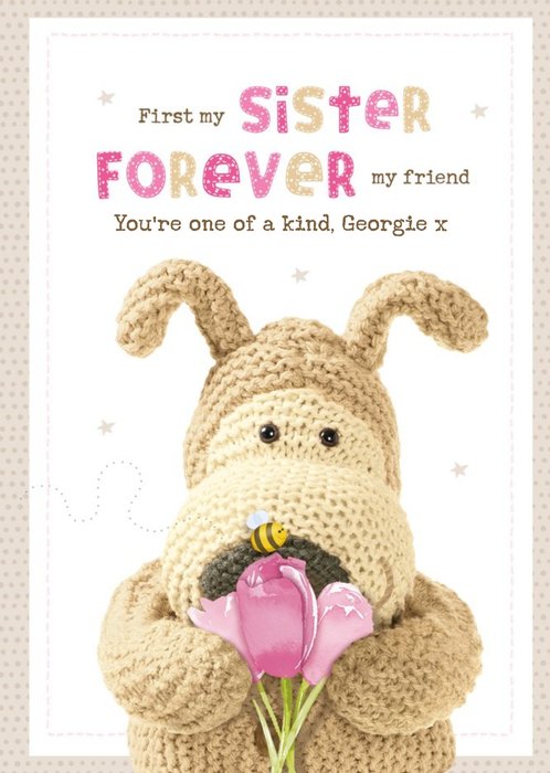 Boofle First My Sister, Forever My Friend Card