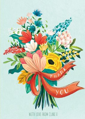 Floral Thank You card