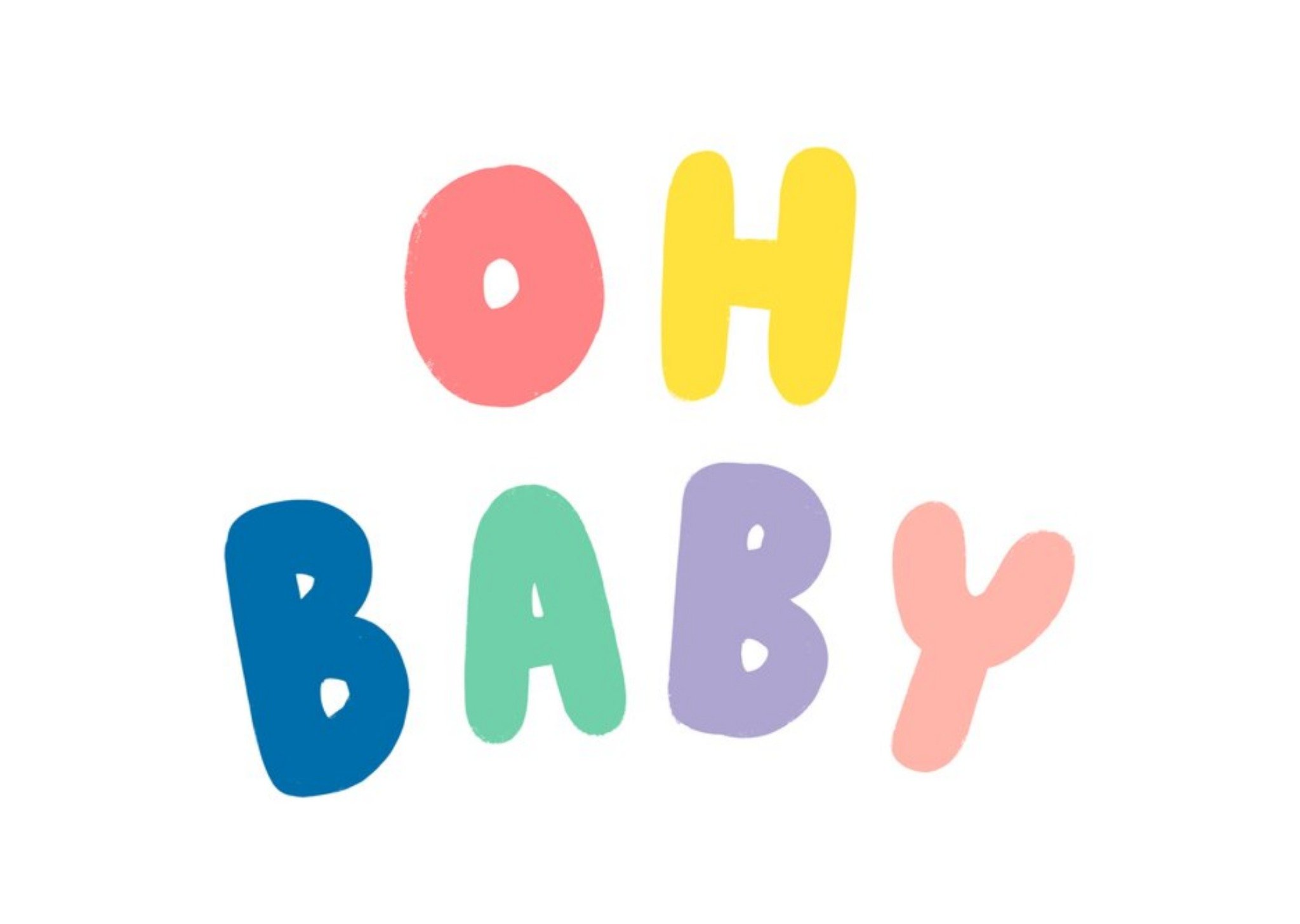 Moonpig Jess Rose Illustration Cute Colourful New Baby Card