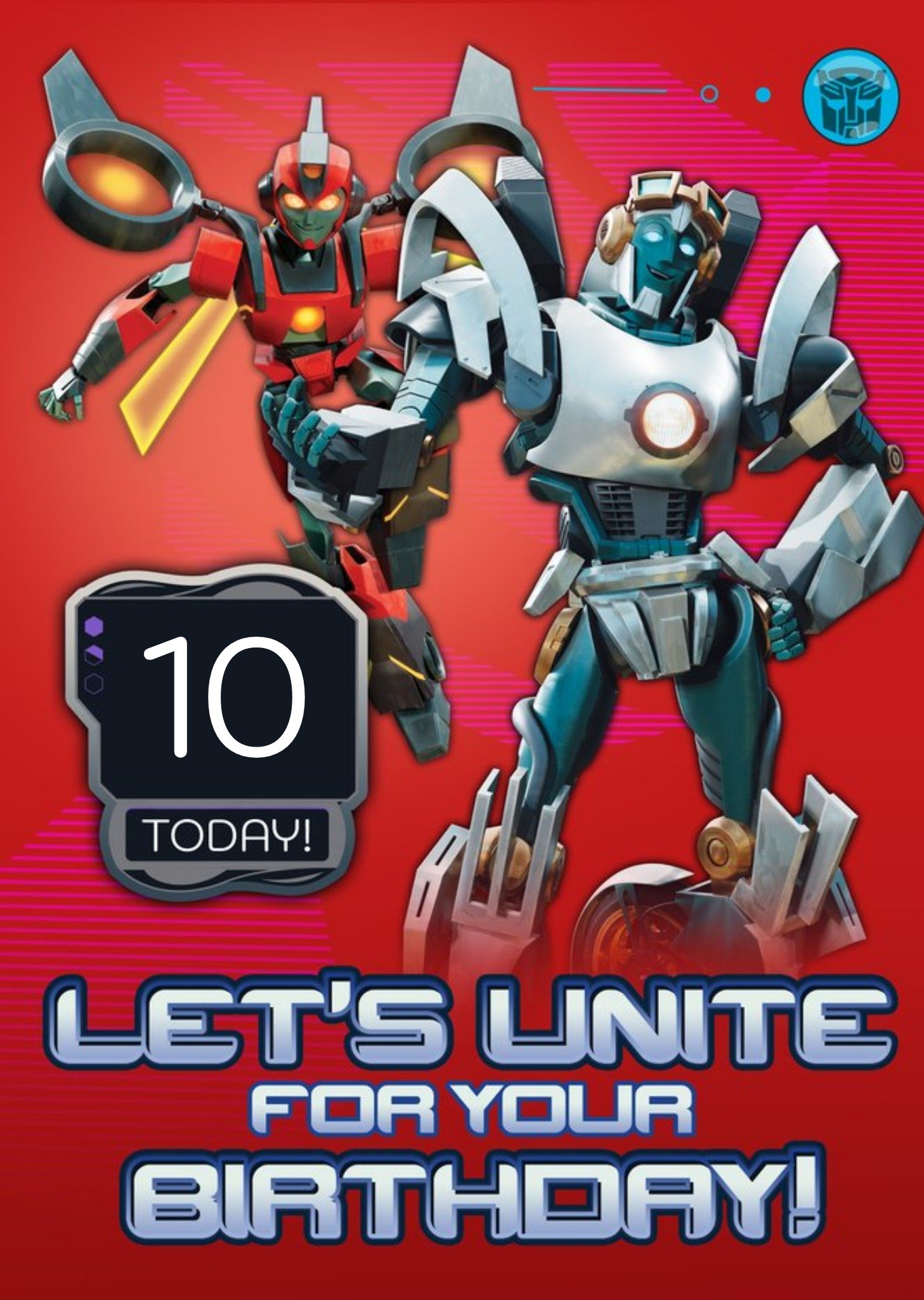 Transformers Earthspark Birthday Card