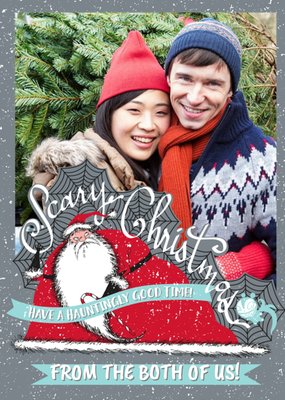 Nightmare Before Christmas Disney Haunting Photo Upload Christmas Card