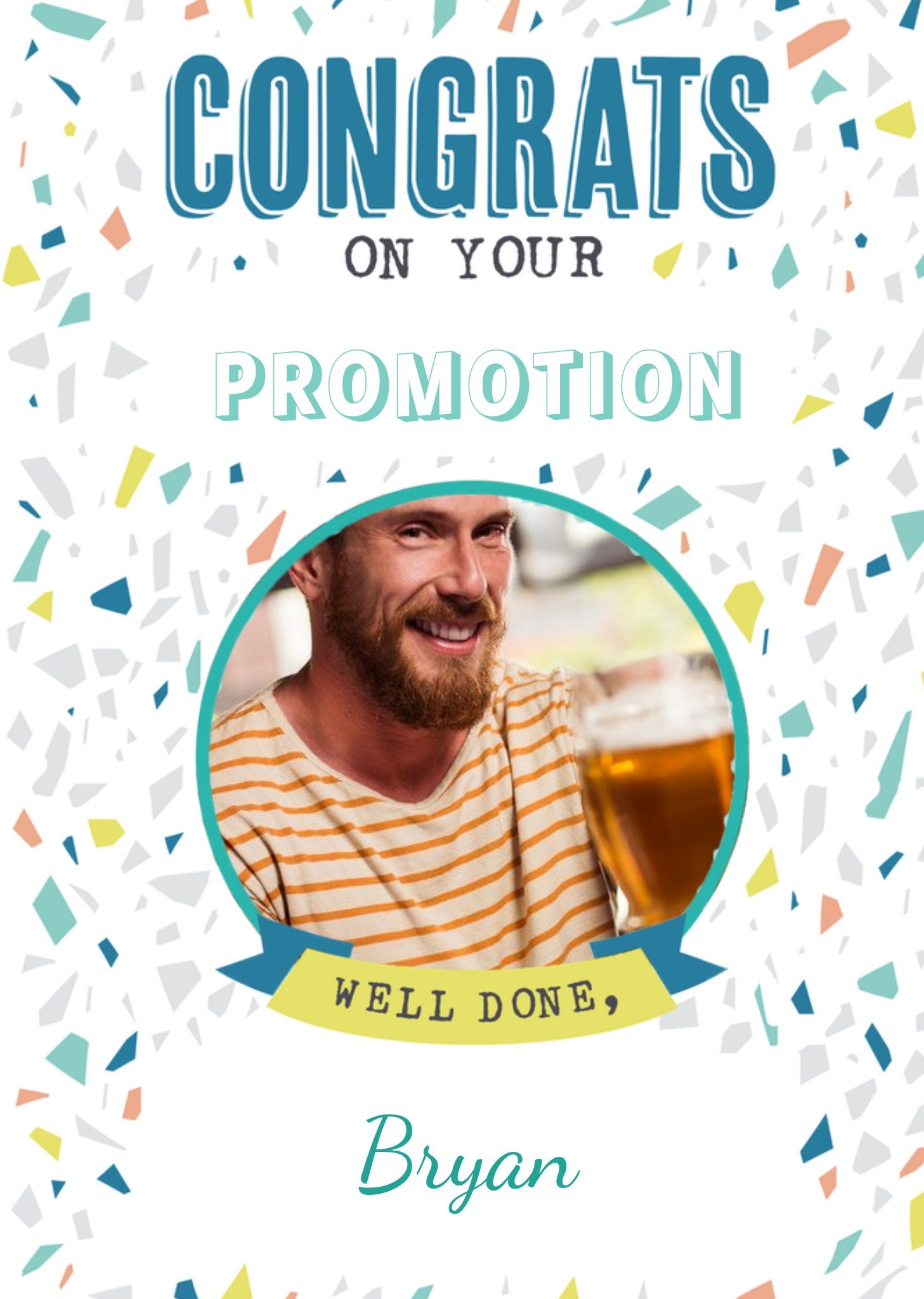 Moonpig Dalia Clark Photo Upload Congratulations Card
