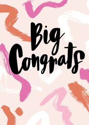 Abstract Big Congrats Card