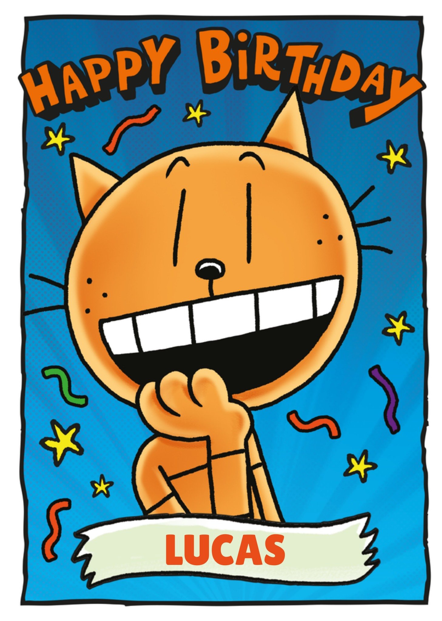 Moonpig Dog Man Petey The Cat Cartoon Illustrated Birthday Card