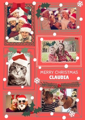 Frame Us 5-Photo Upload Christmas Card