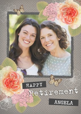 Happy Retirement Photo Upload Card