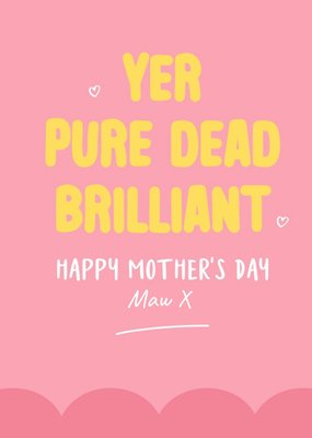 Bright Typographic Dead Brilliant Valentines Day Card