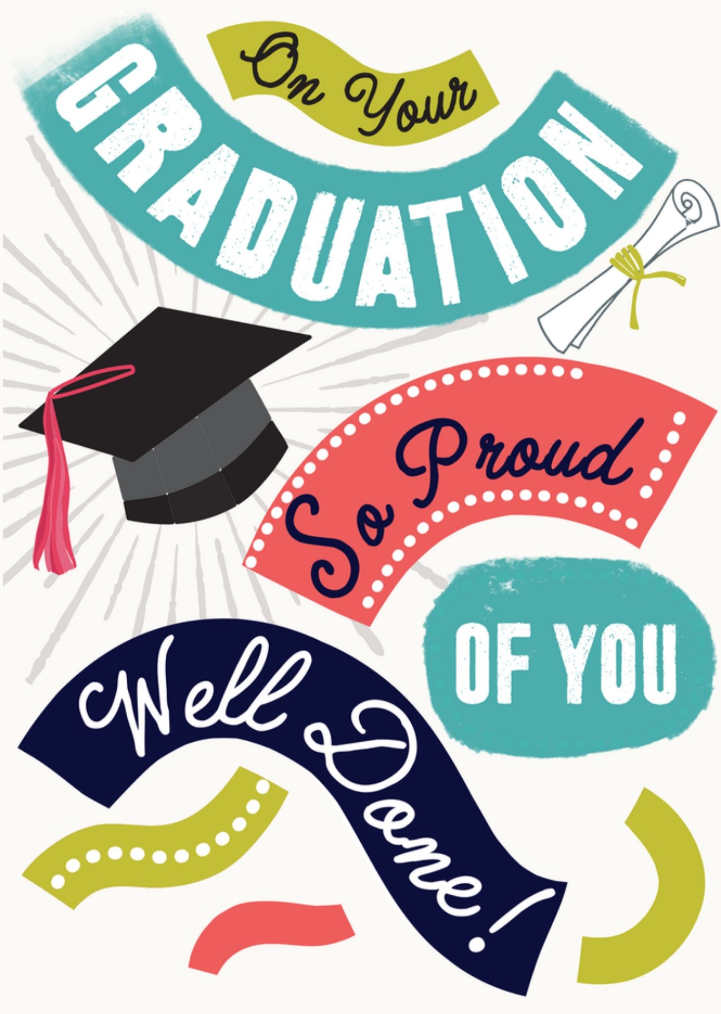 Moonpig On Your Graduation So Proud Of You Card