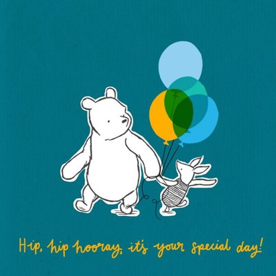 Birthday card - Disney - Winnie the Pooh - cute card