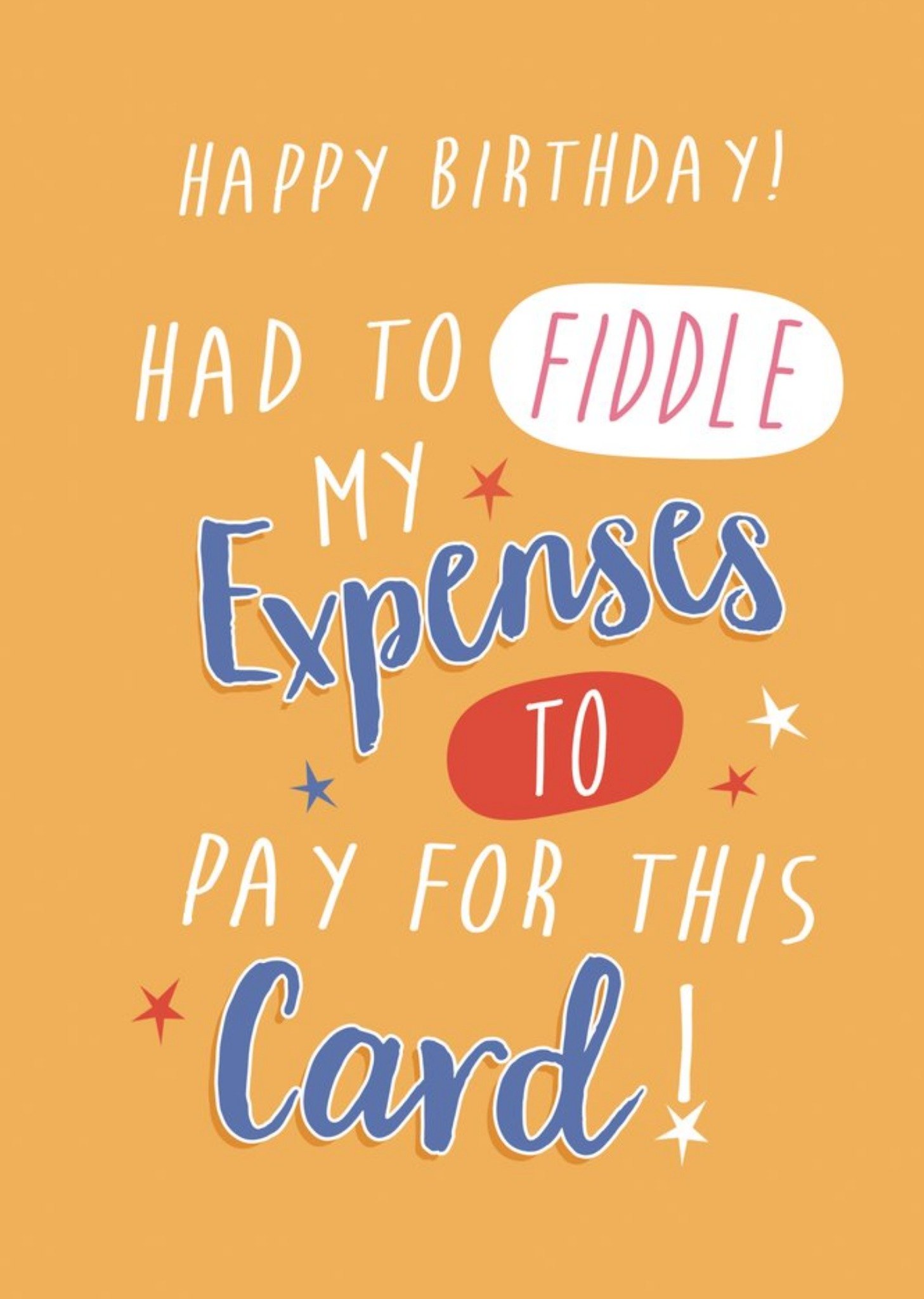 Moonpig Fiddle Of Expenses To Pay For This Card