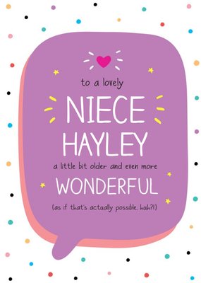 Happy Jackson Lovely Niece Birthday Card