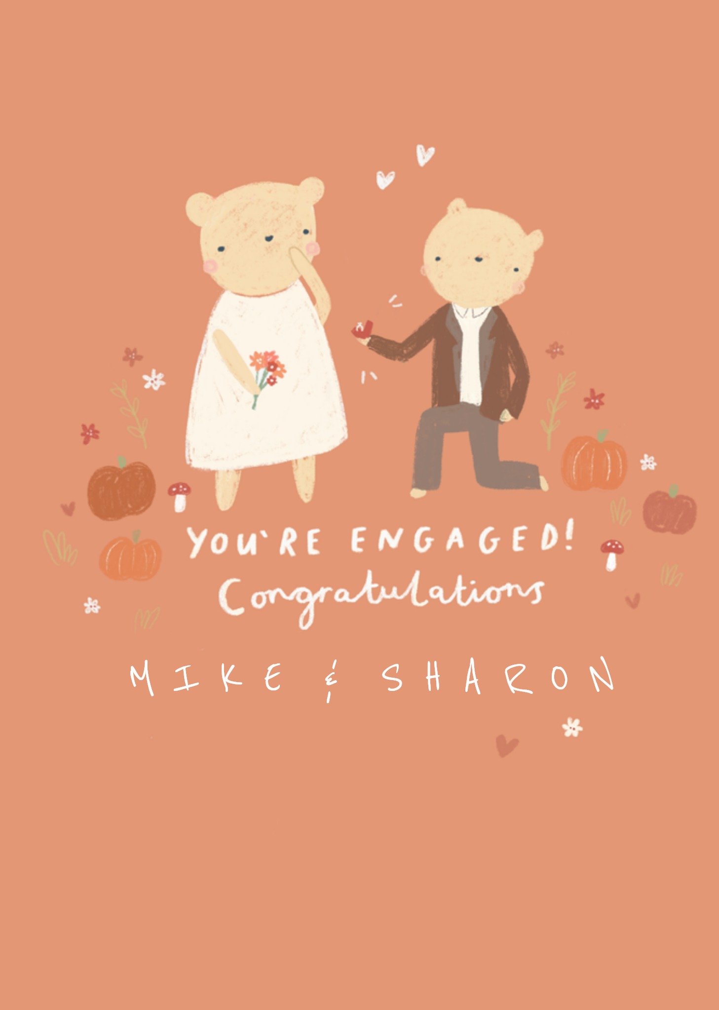 Beth Fletcher Illustration Sweet Illustrated Bears Proposing You Are Engaged Congratulations Engagem