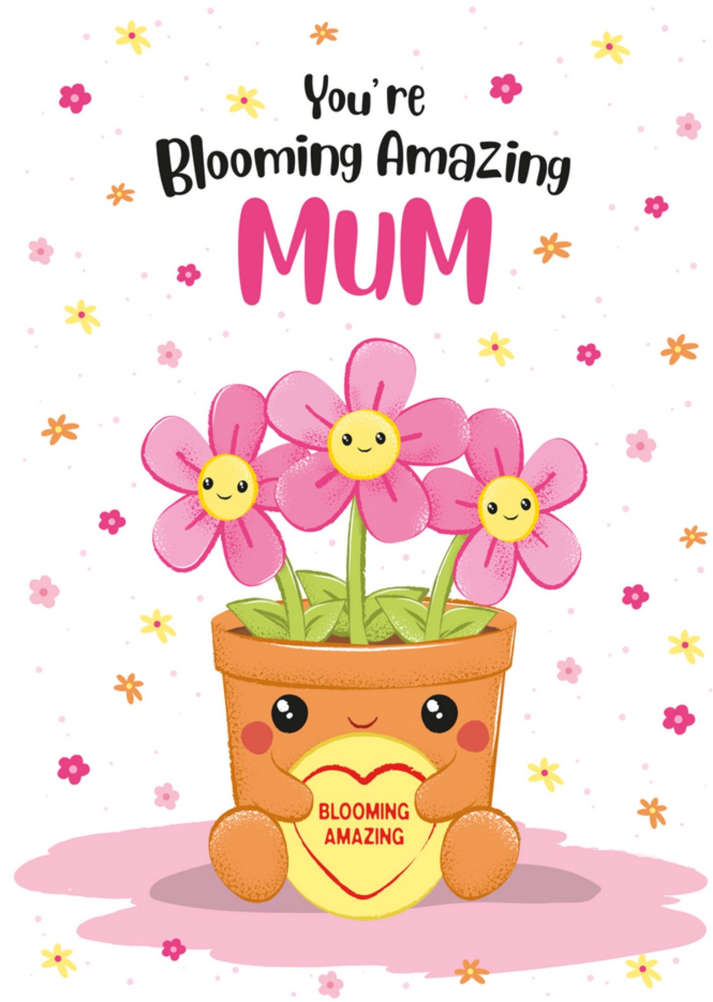 Swizzles Love Hearts Posh Paws You're Blooming Amazing Mum Illustrated Cute Plant Pot Character Moth