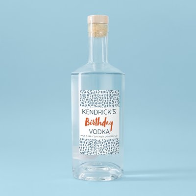 Personalised Birthday Drink On Us Vodka 70cl