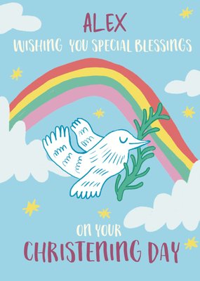 Blessing On Your Christening Day Card